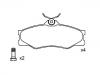 剎車片 Brake Pad Set:251 698 151 F